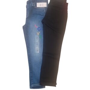 Kids Blue and Black Jeans